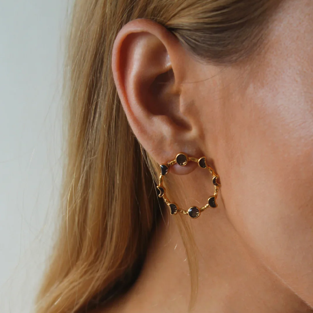 Aretes Magia Lunar Dorado