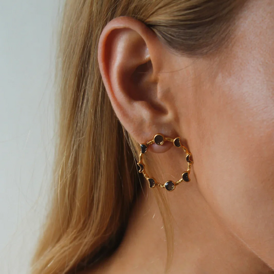 Aretes Magia Lunar Dorado