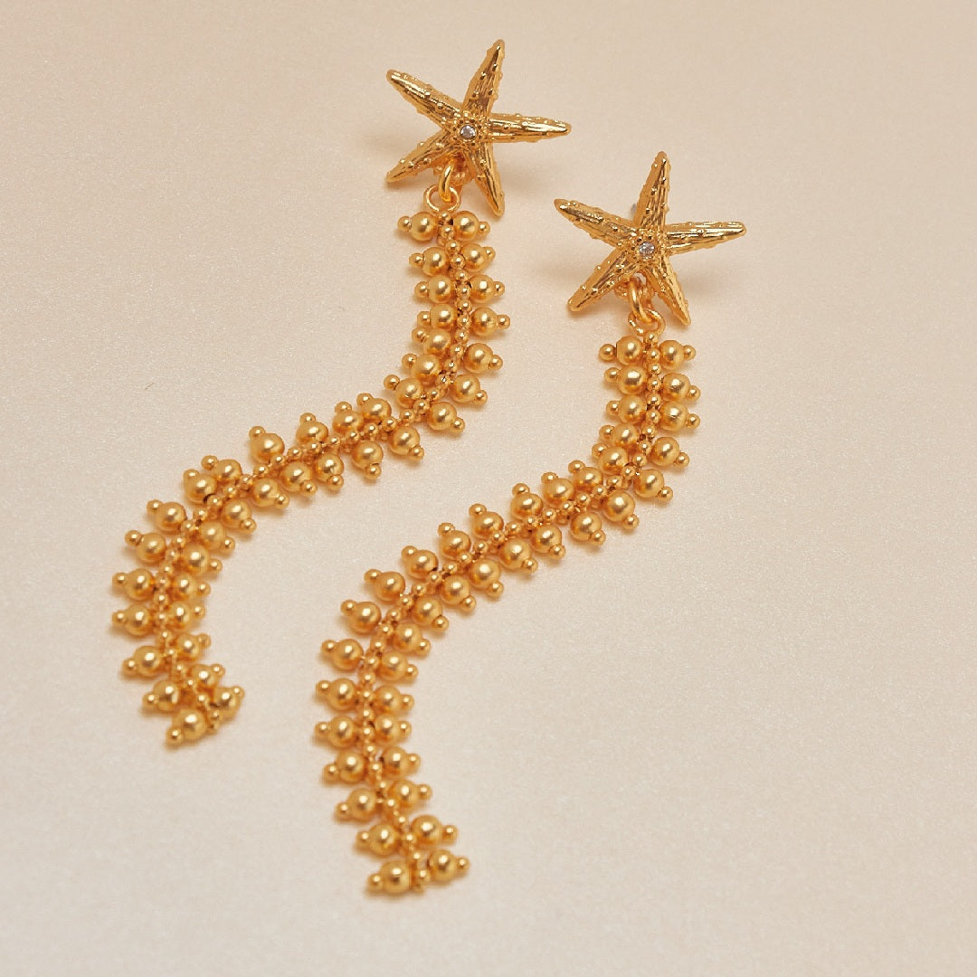 Aretes Copo Nieva Oro