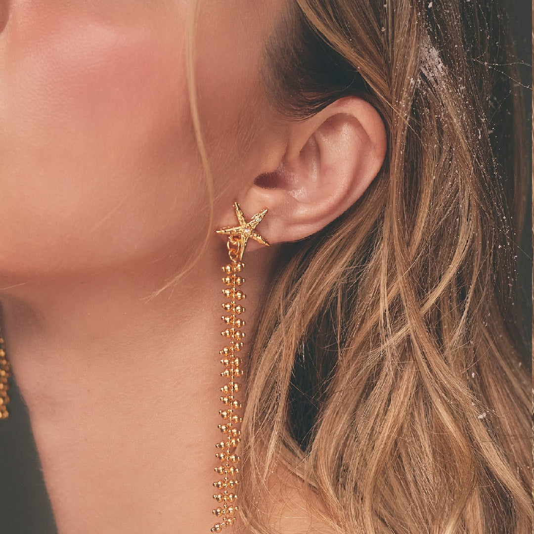 Aretes Copo Nieva Oro