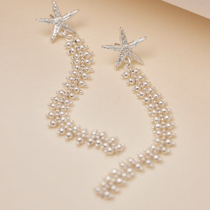 Aretes Copo de Nieve Plata