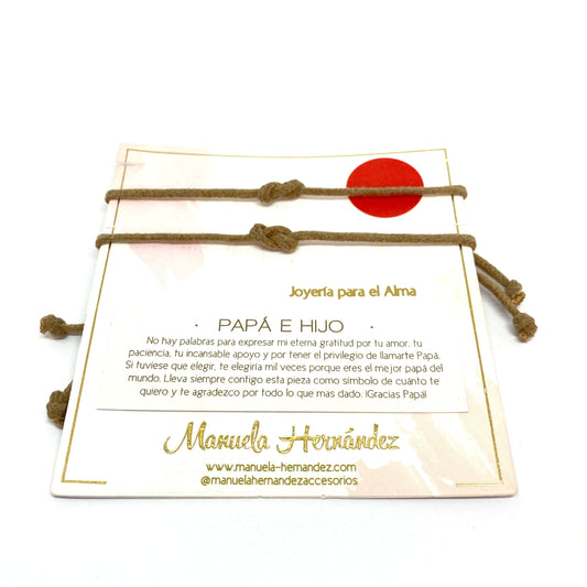 Pulsera duo - Papa e hijo de Manuela Hernandez