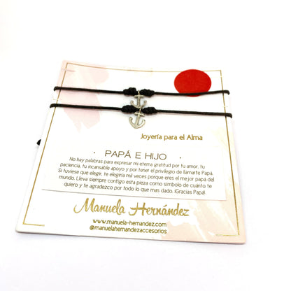 Pulsera duo - Papa e hijo de Manuela Hernandez