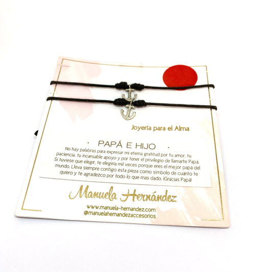 Pulsera duo - Papa e hijo de Manuela Hernandez