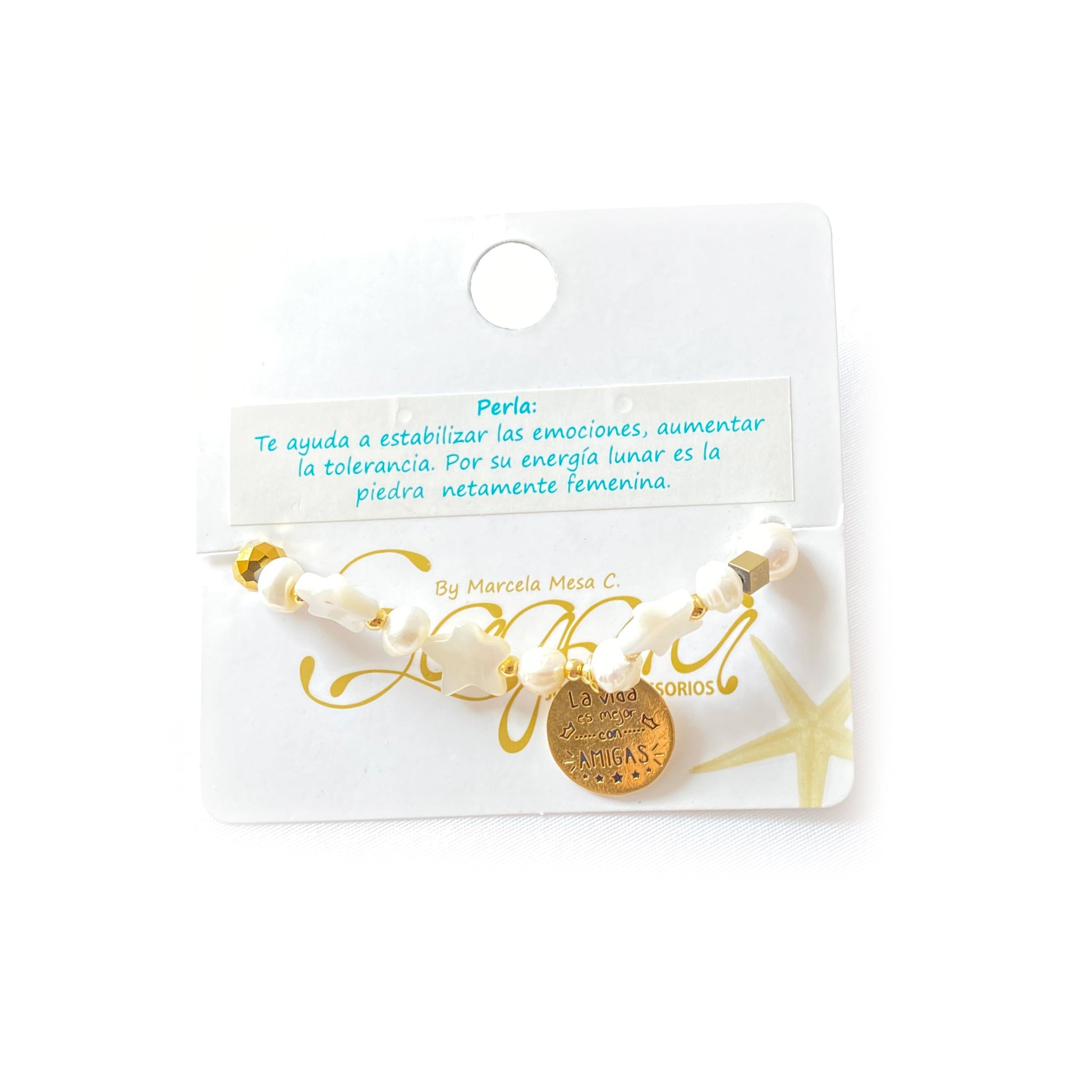 Pulsera Estrellas Con Dije Mandala Eco De Marcela Mesa