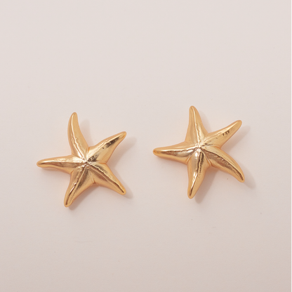 Aretes Estrella de Mar Dorado
