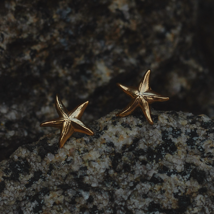 Aretes Estrella de Mar Dorado