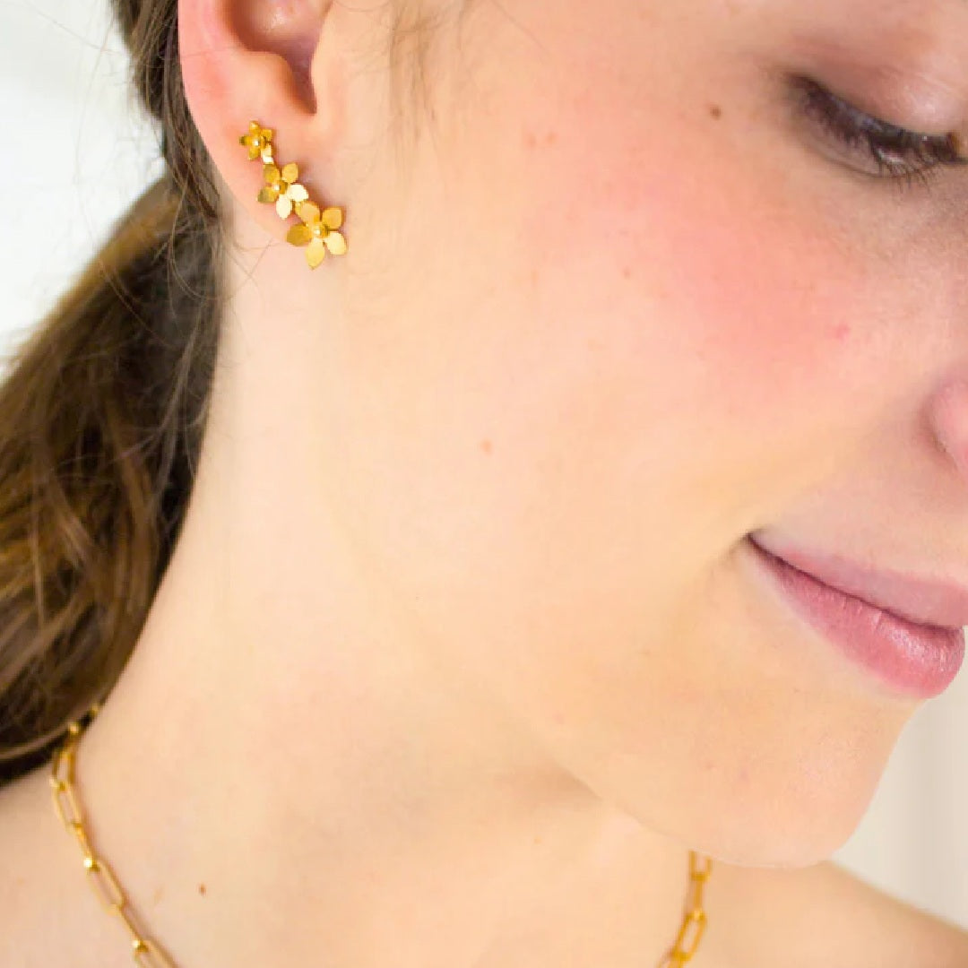 Aretes Triple Mini Guayacan