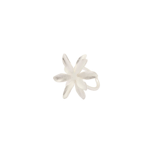Anillo Pasiflora Plateado