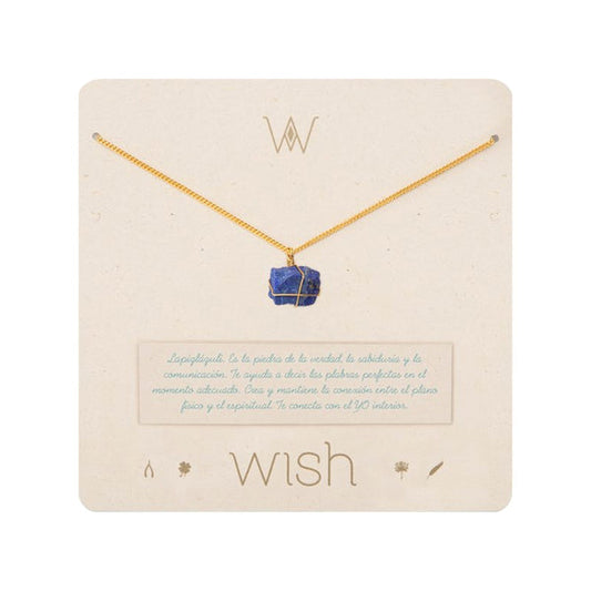 Cadena Bañada en Oro lapislázuli - Wish