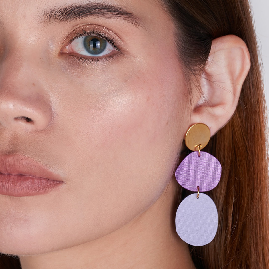 Aretes Dos Formas Asimétricas