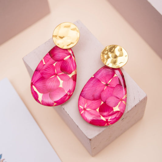 ARETE GOTERA HERRAJE BAÑO ORO DORADO