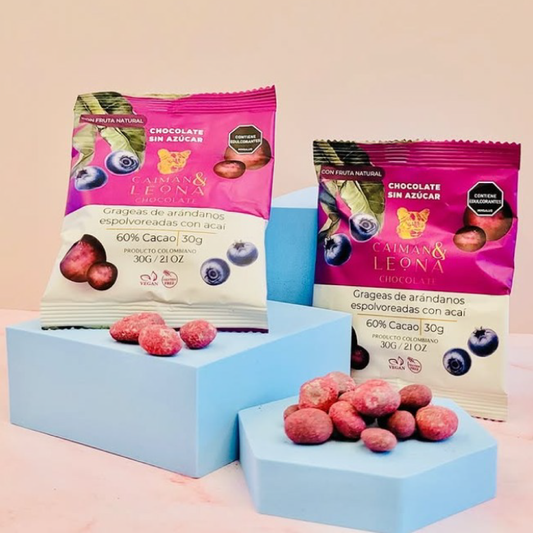 GRAGEAS ARÁNDANOS CHOCOLATE Y ACAÍ 60% CACAO