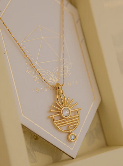 Collar Sol Amanecer Oro