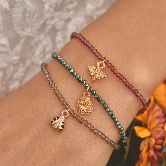 Set de 3 Pulseras Insectos
