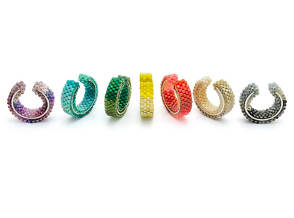 Earcuff tejido 4 lineas de Delicas