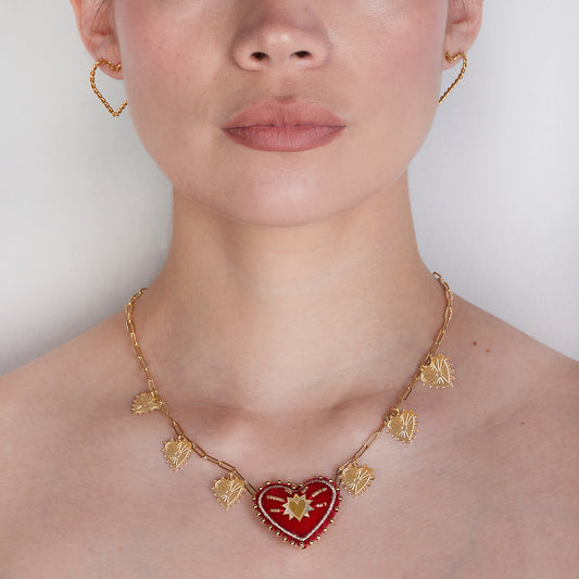 Collar Corazón Guadalupe