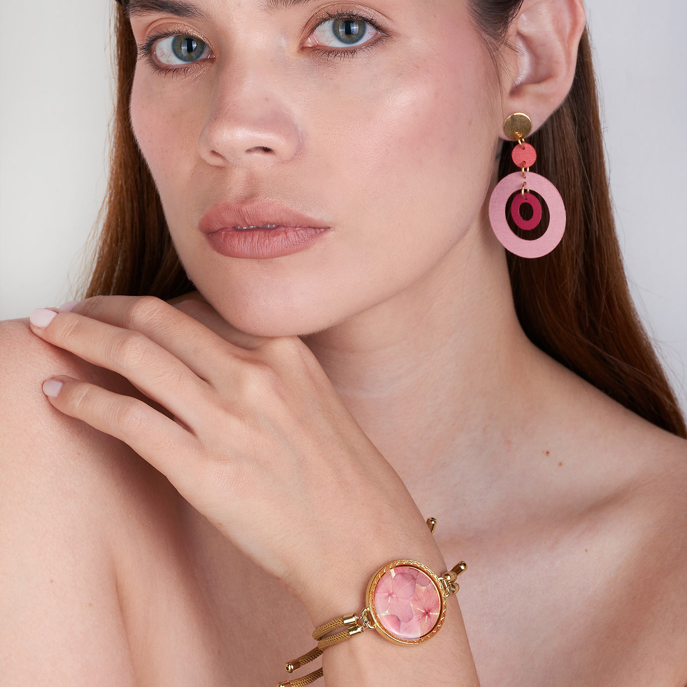 Pulsera Texturizada  Mediana Resina Doble Cordón