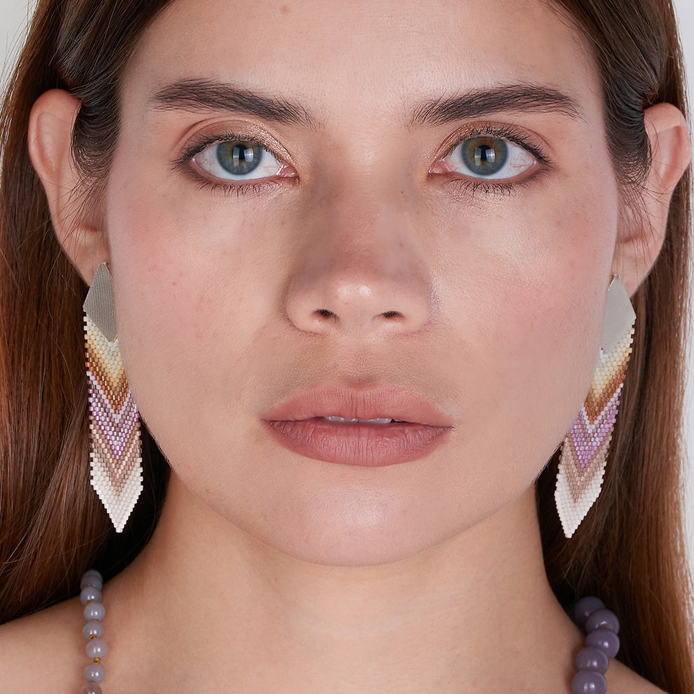 Aretes Pluma Grandes