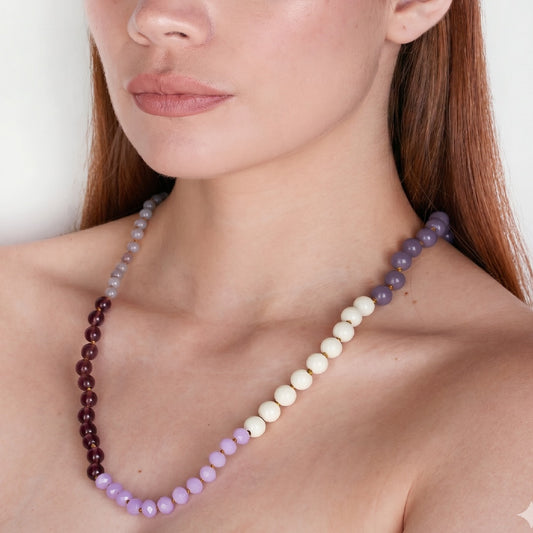 Collar Bloques de Piedras Semipreciosas