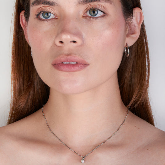 Cadena Perlita Silver