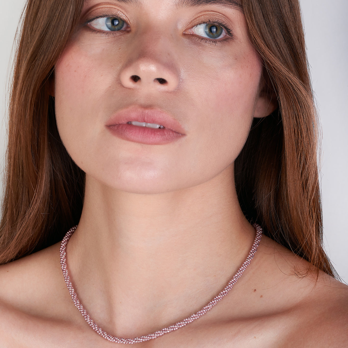 Collar Rosa Mostacilla