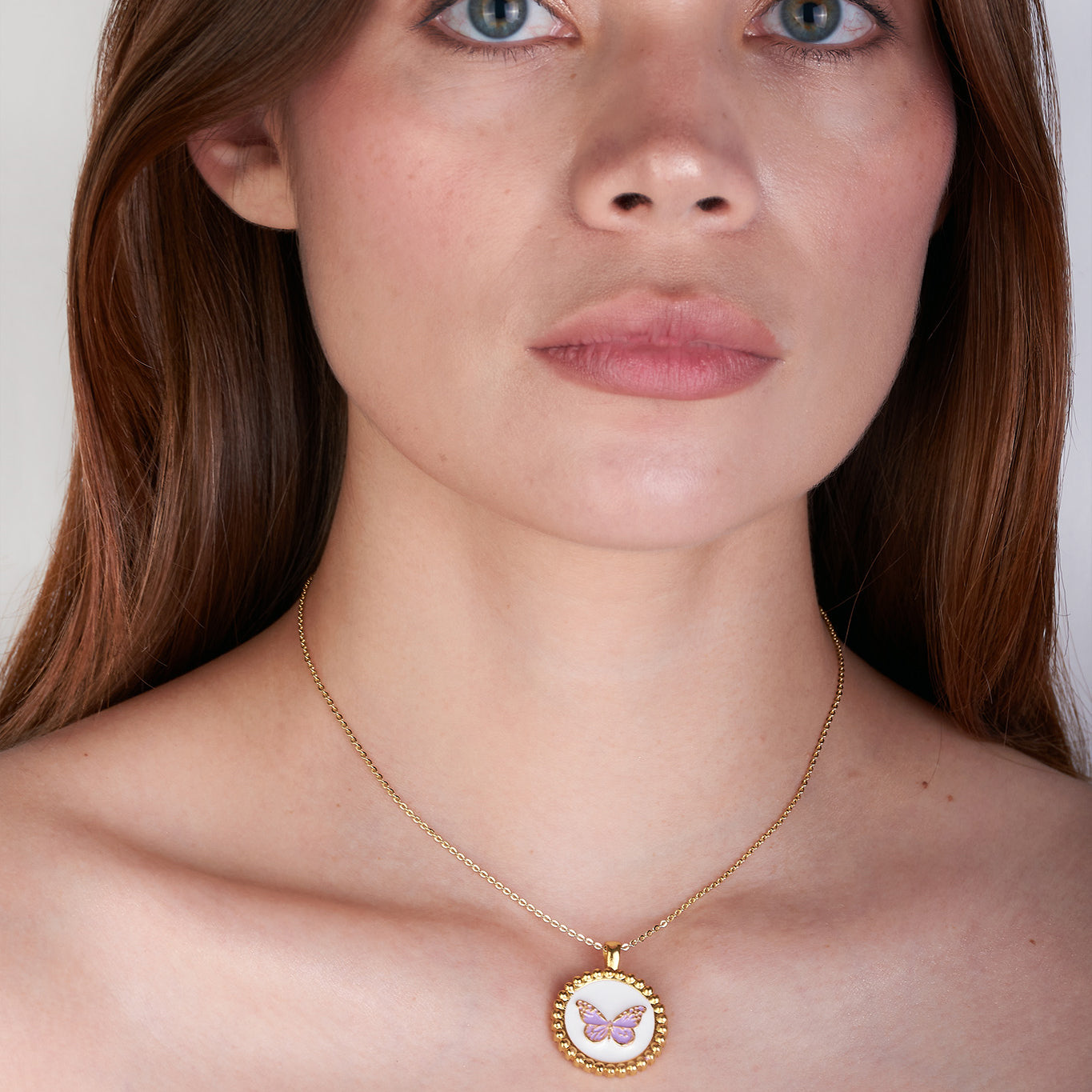 Collar LDG Mariposa Colores Bolas