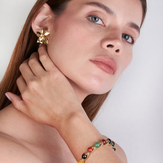 Pulsera Alambrada Agatas