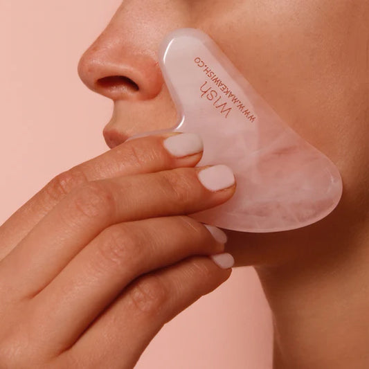 Gua-Sha Cuarzo Rosado