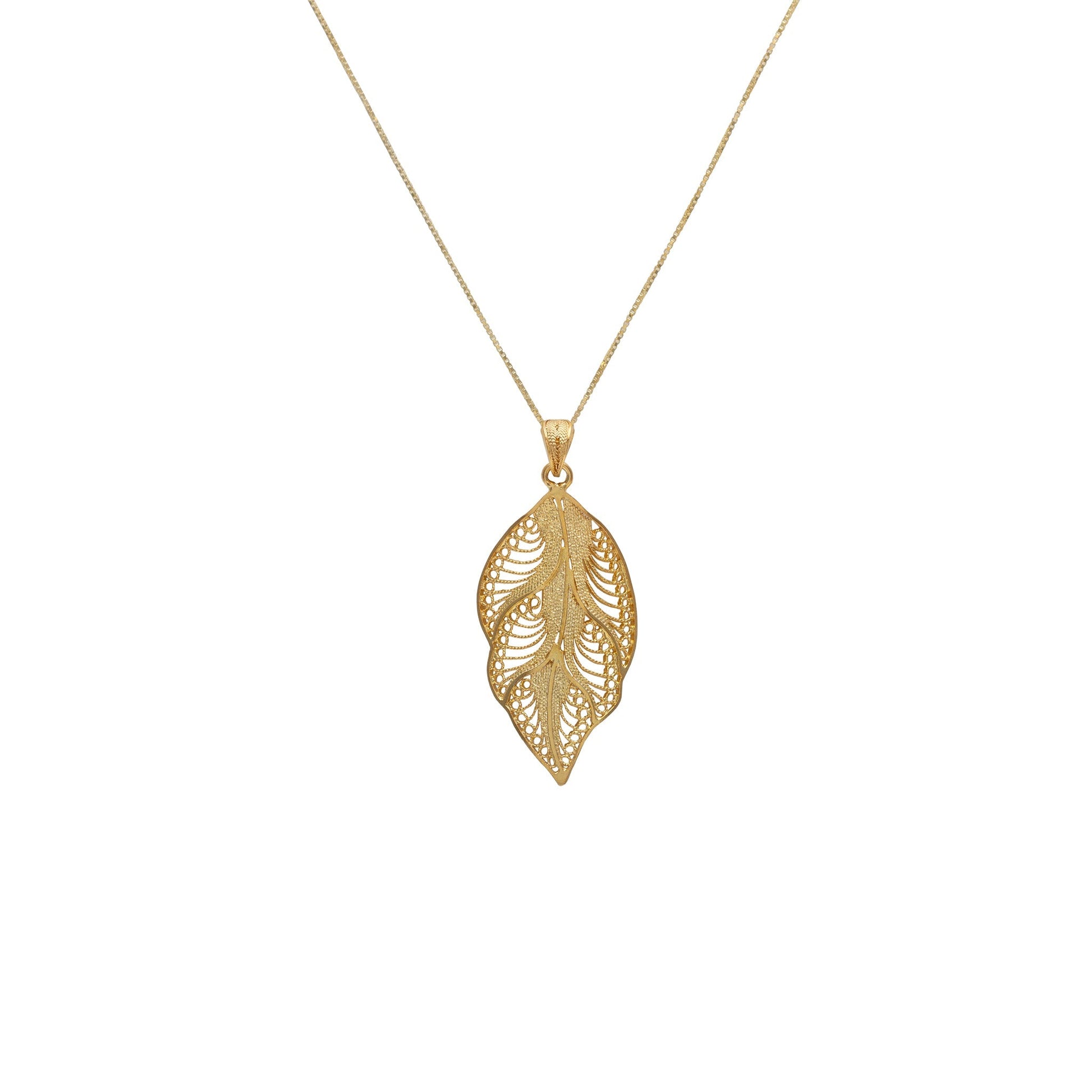 DIJE HOJA CARACOLES  N2 DORADO DE IVORY