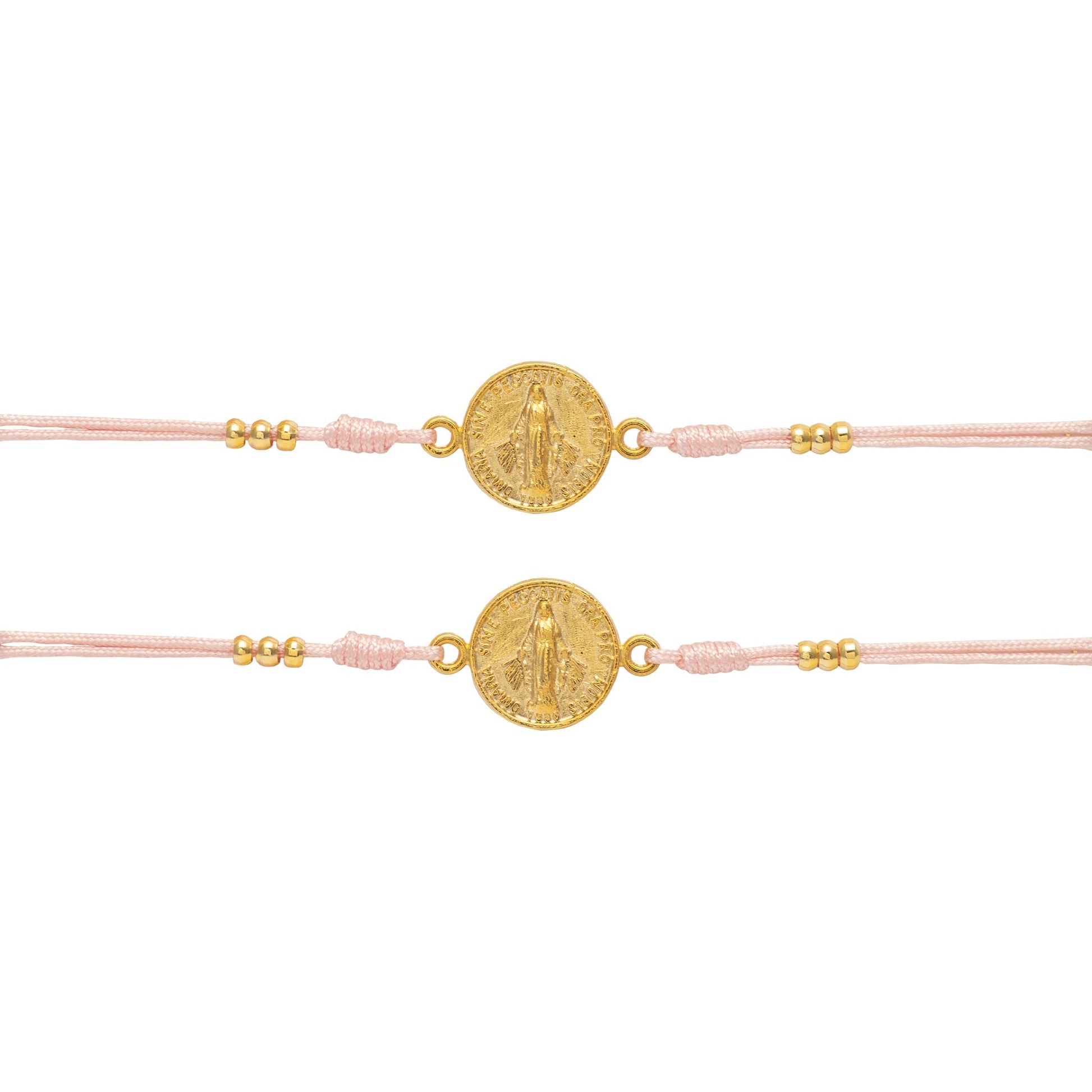 Hermanas De Vida Virgen Rosada Pulsera Dúo De Manuela Hernandez