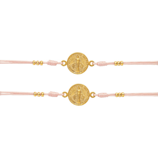 Hermanas De Vida Virgen Rosada Pulsera Dúo De Manuela Hernandez