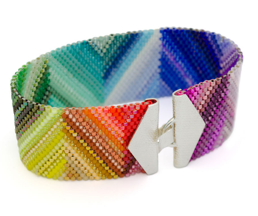 Pulsera 20 Puntos en Miyuki con Broche en Plata