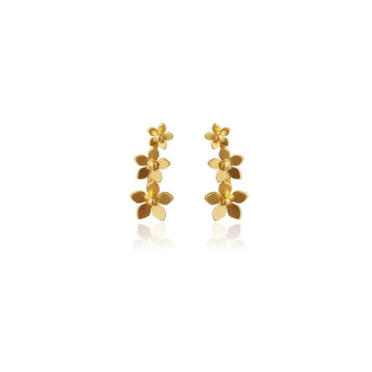 Aretes triple mini guayacan