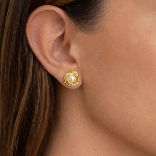 Aretes Nudo Trenza