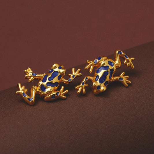 Aretes Rana Azul