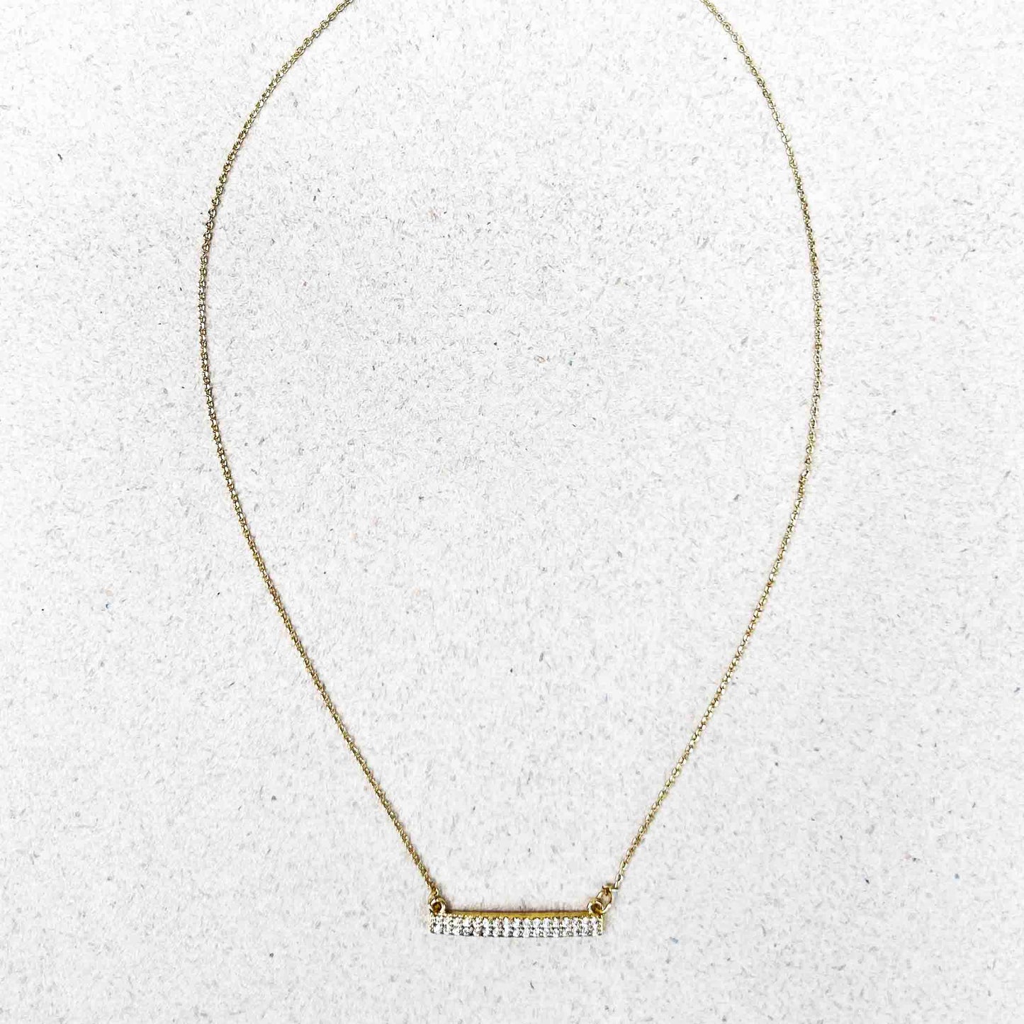 Cadena Dije Linea con Zircones