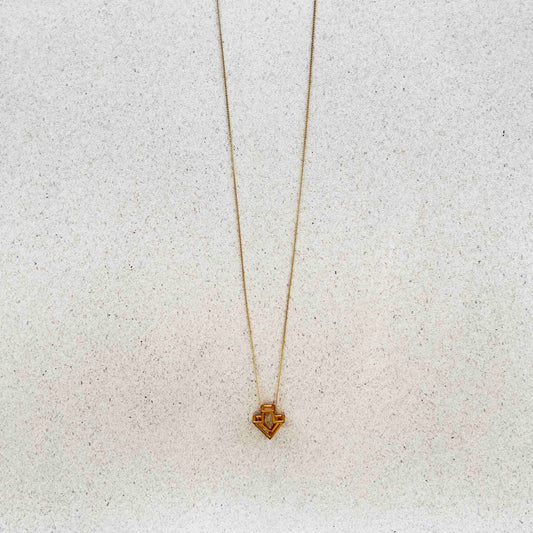 Collar Dorado Dije Flecha Dorado