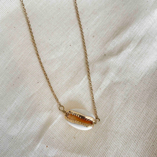 Cadena dije concha dorado