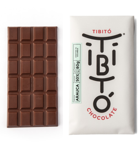 ARAUCA 50% 80gr Chocolate de leche