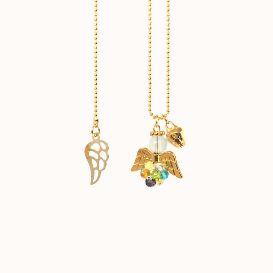 collar de angelito de colores