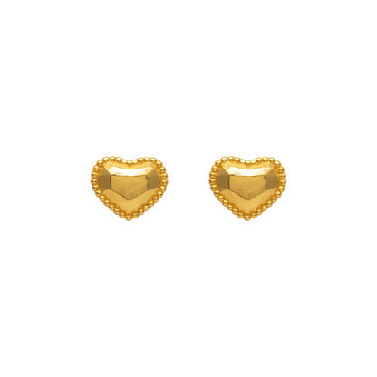Arete Topo Corazón Resiliente Dorado