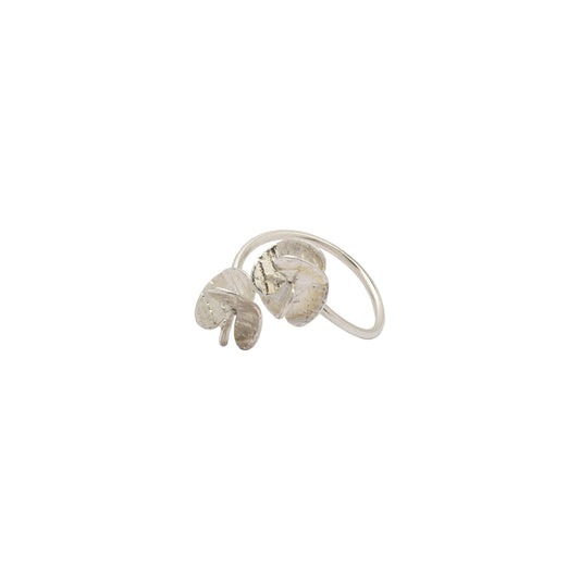Anillo Cruzado Mini Hélice Plata
