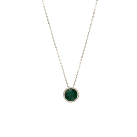 Collar Tiny Redondeado Esmeralda